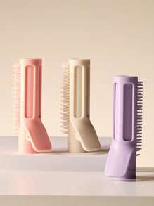 1pc High Skull Top Extendable Curling Hair Comb, Portable Styling Comb With Hair Curling Clip. Body Care Tools. Personal Care And Personal Cleaning Tools.