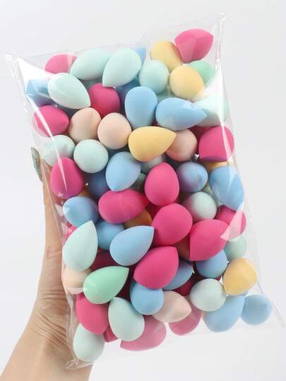 Set de 10/20/30/50/100 esponjas de maquillaje de colores aleatorios, esponjas de belleza para mezclar base, perfectas para líquidos, cremas y polvos, sin látex, aptas para todo tipo de piel, maquillaje, decoración de habitaciones, tocador, viajes, dormitorio, accesorios de maquillaje, borla, difuminador de maquillaje, borla de polvo, esponja de maquillaje, barato, relleno de calcetines, maquillaje, herramientas de maquillaje, cosas baratas, regalos, regalos para mujeres, regalos de Navidad, sorteos, viajes, cosas baratas, artículos de viaje esenciales