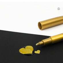 6pcs/4pcs/2pcs/1pc Set Of Elegant Golden And Silver Calligraphy Pens, Waterproof Glitter Ink For Writing Wedding, Birthday, Mother's Day Cards, Thank You Notes, Invitations, Envelopes And DIY Crafts, Invitation Pens, Marker Pens - Multicolor - View 7