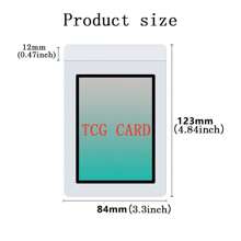 35PT Semi-Rigid Card Protector, PVC Semi-Rigid Card Holder, Baseball Card Protective Sleeve, Standard Top Loading Card Case, Suitable For Sports & Trading Cards