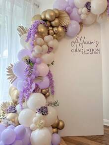 Light Purple Latex Party Balloons 5/10/12/18 Inches -10/30/50/70/90pcs Round Helium Lavender Light Purple Lilac Purple Balloons For Engagement, Wedding Anniversary, Shower, Gender Reveal, Birthday, Graduation Celebration, Home Decoration Background - Mauve Purple - View 8