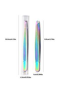 1pc Threaded Tweezer, Eyebrow Tweezer, Beauty Product - Multicolor - View 4