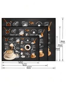 1pc Coffee Machine Kitchen Countertop Drip Mat, Water Dispenser Strong Absorbent Mat, Insulated Coaster, Oil-Proof Table Mat, Coffee Bar Mat Accessories For Countertop Super Absorbent Non-Slip Silicone Dish Drying Mat For Kitchen Countertop Drain Mat Decorative Gift Suitable For Coffee Machine Coffee Pot Espresso Machine Christmas Holiday Gift