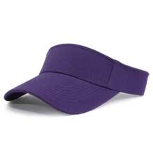 1 pezzo Visiera da baseball con parte superiore aperta, unisex, per protezione solare e sport all'aperto