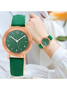 7pcs/Set Women Watches Set Quartz One Week Watch Combination For Women Clock Pu Leather Wristwatch Ladies Casual Watch Sets Festival Gift