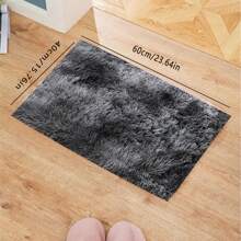 1 Stück Luxus Plüsch rutschfeste Bodenmatte - Weich, flauschig, Batik-Effekt, unifarbene, hochwertige Polyester Matte, nur Handwäsche, rechteckige Bodenmatte für den Innenbereich in Wohnzimmer, Schlafzimmer, Badezimmer, Eingangsbereich, mit strukturierter Oberfläche, maschinell hergestellt, langlebig, Raumdekoration, Schulanfang