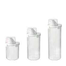 Large Thickened Pet Sealed Storage Tank, Pet Snack Sorting Bottle, Divine Tool, Large Capacity Container With Measuring Cup