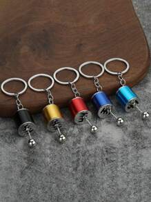 1pc Handmade Woven Keychain Accessories, Lobster Clasp Vintage Leather Rope Keyring, DIY Pendant Keychain, Random Color Car Accessories Bag Charm