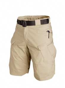Shorts tácticos para hombres con múltiples bolsillos, shorts cargo resistentes y impermeables de uso casual para senderismo y trekking al aire libre