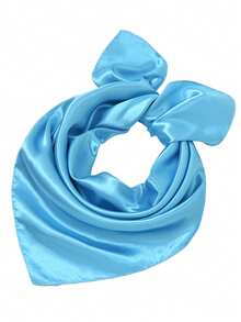 1 件男士时尚缎面仿丝方巾，时尚休闲头巾，多功能百搭头巾，适合送给家人、男朋友、朋友的礼物，60 厘米 * 60 厘米