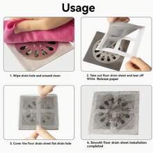 Filtres d'égout jetables avancés, faciles à jeter après utilisation, maintiennent l'hygiène, interceptent efficacement les cheveux et les débris, empêchent les bouchons d'égout, empêchent les petits insectes d'entrer dans la pièce par les égouts, matériau durable, convient à une utilisation à long terme, sans outil nécessaire, installation rapide dans divers types de sorties de drainage, facile à nettoyer et à remplacer, simplifier l'entretien du système de drainage - style de couleur aléatoire
