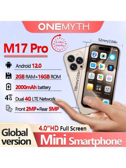 ONEMYTH M17 PRO 中古美品 極小スマホ Android World Premiere】ONEMYTH M17 Pro Mini Smartphone 4G Network