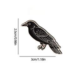 Raven Enamel Brooch Pin Fashion Decorative Brooches Ornaments Lapel Bag Badges Jewelry Gifts 2025 New Style School Office Accessories Shirts Jacket Christmas Halloween Autumn-Winter Accessories,Suitable For Teens, Youth,Men,Casual, Outdoor, Athletic, Vacation, Graduation Gifts, Birthday, Daily Wear Clothes Pin Funny Cute Teacher Gifts Men Gifts Bag Pins - Black - View 2