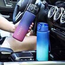 1 Stück 500ml/650ml/1000ml Plastik Farbverlauf Trinkbecher, Outdoor Sport Trinkbecher, Direktes Trinken Becher, auslaufsicher und praktisch zu tragen, geeignet für Fitness Gym und Outdoor Wandern