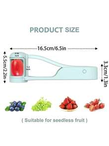 Tomato Slicer, Grape Cutter Tool, Cherry Salad Chopper, Kitchen Gadget, Quick Slice Fruit Cutter, Grape Slicer, Fruit Divider, Cherry Tomato Separator, Grape Slicer, Strawberry Slicer - Multicolor - View 3