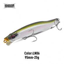 KINGDOM HY 铅笔拟饵 8g 11g 14.5g 17.5g 20g 25g 下沉铅笔鲈鱼远投铅笔饵 - 彩色 - 查看 48