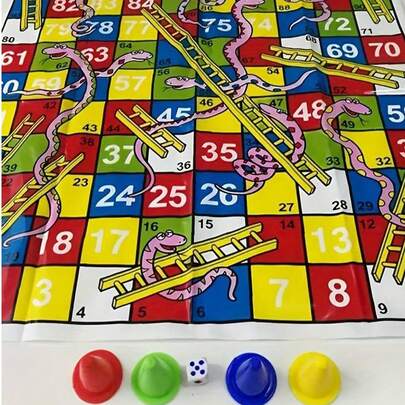 1个蛇梯棋盘游戏 - 增进亲子关系和培养策略技能的理想之选