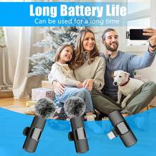 Wireless Clip-On Microphone For IPhone (IOS System) Plug-And-Play Clip-On Installation Clip-On External Miniature Clip-On Lightning Microphone Suitable For IPhone Clip-On Video Interview Microphone Clip-On Microphone For Video Blogs, With Battery Capacity Of 50mAh. - IOS - View 7