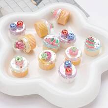 5-20 hạt bánh trái cây mô phỏng thực phẩm Y2K, mặt dây chuyền trang trí thủ công DIY, dùng làm mặt dây điện thoại, dây đeo túi xách, làm hoa tai - Nhiều màu - Xem 2