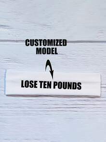 1pc Customizable Personalized Text/Logo/Design Unisex Sport Headband - , Breathable Soft Sweat-Absorbing For Yoga, Basketball, Gym - Multiple Colors (Black/White/Pink/Coffee/Red/Blue/Gray/Purple/Yellow), Sports Headwear | Versatile Headband - Multicolor - View 7