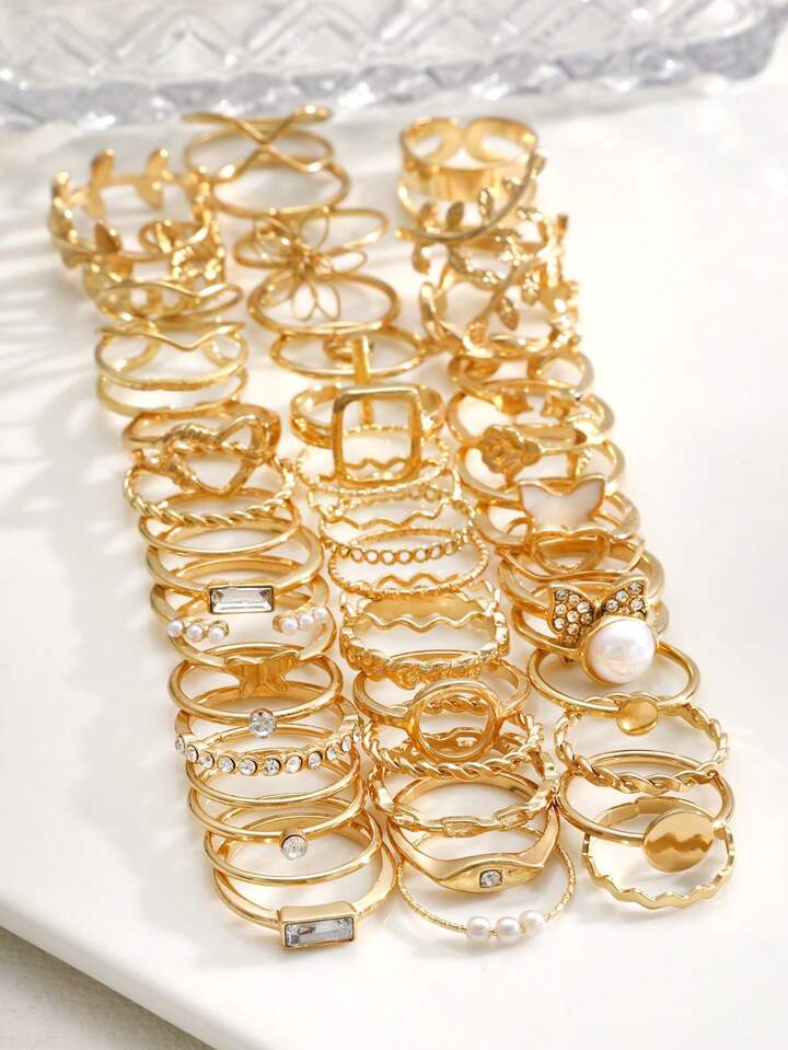 73/66/47pcs Set Fashionable Minimalist Elegant Vintage