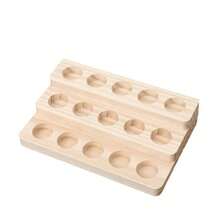 1pc Wooden Essential Oil Display Rack, Wooden Base Stand, Essential Oil Storage Rack, 1/2/3 Tier Wooden Base Frame - Multicolor - View 4