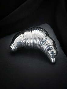 1 件时尚牛角面包胸针，适合男女，适合聚会和宴会，复古领针、袖扣、翻领针 - 牛角麵包 - 查看 8