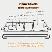 1pc Comfortable & Decorative Sofa Throw Pillow Cover, Suitable For All Seasons, Modern Farmhouse Home Decor For Sofa, Living Room, Bed, Patio