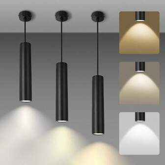 CANMEIJIA GU10 Spot Light Vintage Metal Style Low Ceiling Recessed Light, Adjustable Black/White Cylinder Pendant Light, Compatible With GU10 Light Source, Voltage 85V-265V, Easy Installation, No Flicker, Suitable For Shops, Cafe, Restaurant, Bedroom, Living Room, Bar, LED Lighting, Home Decor, Ceiling, Wall, Exhibition Room, Reading Room, Bar, Cafe, Dining Room, Clothing Store, Corridor, Porch, Stairwell