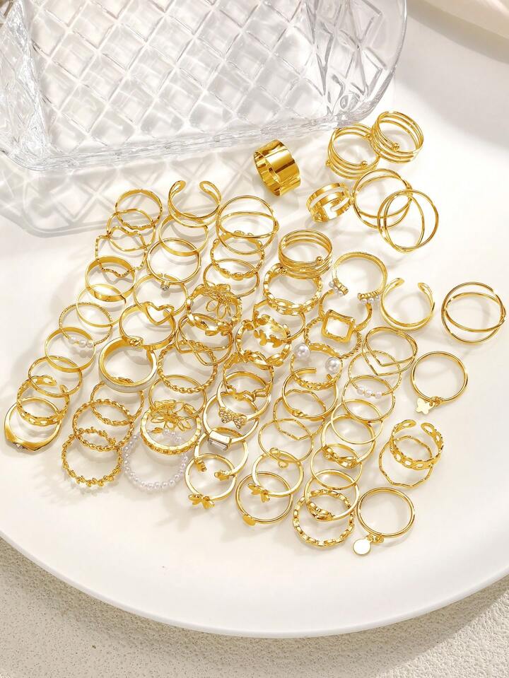 73/66/47pcs Set Fashionable Minimalist Elegant Vintage