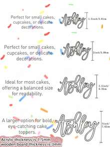 Custom Wedding Place Card , Personalized Name Plates For Wedding , Wood Names , Table Decor Luxury Wedding, Laser Cut Names Tags, Wedding Gifts, Wedding Accessories, BridemaidsGift, Christmas Gift, Christmas Decor, Thanksgiving Gift, New Year Gift, Party Decor - Multicolor - View 8