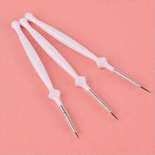 3 件装细线刷美甲条纹刷细线指甲刷细节绘画笔凝胶指甲彩绘工具 - 彩色 - 查看 7