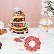 20 Stücke/40 Stücke/60 Stücke/Set, Donut-Servietten, Donut-Geburtstagsparty-Dekorationszubehör, 2 Lagen, Einweg-Papierservietten für Desserts und Getränke, geeignet für Abendessen, Babyparty, Geburtstag, Hochzeitsbraut, kokette Geburtstagsdekoration, 6.5x 6.5 Inches