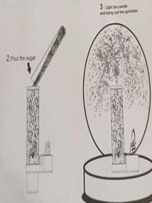 1pc Surprise Candy Firework Candle, Celebration & Birthday Party Decor - Multicolor - View 7