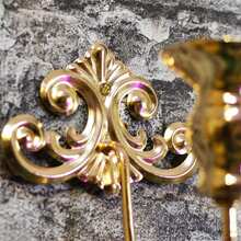 1pc/2pcs Retro Wall Candle Holder Wall Lamp Incense Candle Decor Gold Black Candle Holder For Home Bar Outdoor Candle Lantern - 1pc - View 7