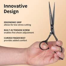 6.5-Inch Multiple Color Options, Pointed Hair Scissors, Cutting Scissors, Suitable For Hairdressers/Salons/Families/Men/Women/Adults Scissors