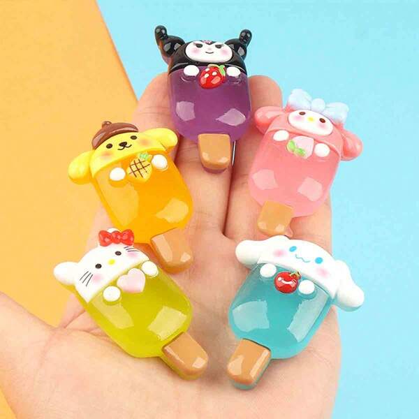 Sanrio 1pc New Luminous Sanrio Lollipop DIY Cream Phone Case, Hair Clip, Resin Accessories, Fridge Magnet Room Decor Home Decor Wall Decor Bathroom Bathroom Decor Wall Paper Wallpapers Kitchen