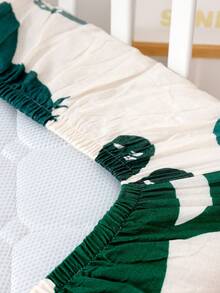 1pc Cotton Muslin Baby Crib Sheet, Unisex Design, Suitable For Standard Baby Crib Mattress - Multicolor - View 4