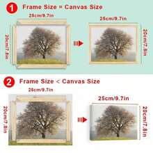 1組木製相框，適用於30x40cm和40x60cm畫布。松木相框適用於油畫、鑽石畫和素描練習。家居裝飾，適合畢業禮物、喬遷禮物 - 彩色 - 查看 17