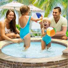 1/3/5/6 piezas Pelotas inflables, Juego de pelotas de playa para fiesta en la piscina, Decoraciones de fiesta, Artículos de fiesta, Decoración de piscina, Accesorios de piscina, Decoración de verano, Color aleatorio, Artículos esenciales de playa, Flotador de piscina, Inflable de piscina - Multicolor - Ver 7