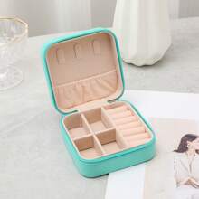 Travel Jewelry Case Small Jewelry Box Jewelry Organizer Storage Case Portable PU Leather Mini Jewelry Travel Case For Girls