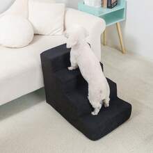 1pc Pet Straight Ladder, Non-Slip And Washable, 3 Steps/4 Steps/5 Steps Stairs, Suitable For Pets To Climb Onto Bed And Sofa, Fit For Small/Medium/Large Pets