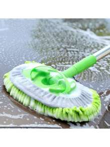 114cm Car Wash Brush Long Handle Car Wash Brush Kit - Gentle On Paint, Effective Cleaning Tool For Cars, Trucks, SUVs, RVs, Trailers - Soft Brush, Microfiber Sponge, Cleaning Gloves For Meticulous Cleaning, No Battery Required