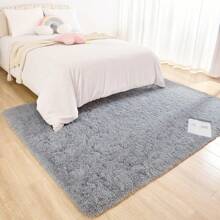 1pc Luxurious Soft Tie-Dye Plush Area Mat, Non-Slip Washable Polyester Mat For Living Room And Bedroom, Modern Home Decor, Indoor Mat, Region Mat