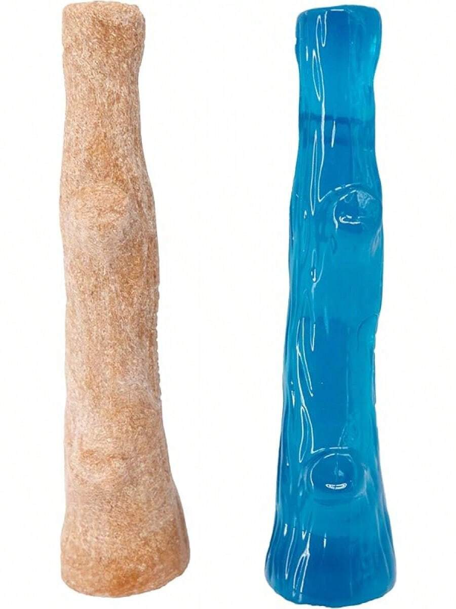 Outward Hound Dogwood Wood Durable Dog Chew Toys, Real Wood & Calming, 2-Pack, Medium - 山茱萸幼犬(2隻裝) - 查看 1