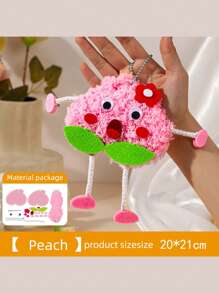 1 Pc Felt Fruit Handmade Craft, Non-Woven Fabric Sewing Fun, Decorative Hanging Accessory, Creative DIY Craft Kit, Educational Toy For Children