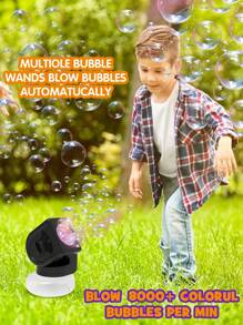 Kids Automatic Bubble Machine Toy With Large Capacity Storage, Outdoor Friend Gathering Bubble Blower, One-Button Bubble Maker (Excluding Batteries & Bubble Solution)