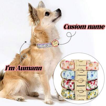 Personalized Dog Tag ID: Custom Engraved Stainless Steel Nameplate Dog Name Tag, Custom Pet Name And Phone Number Information, Suitable For Most Collars!