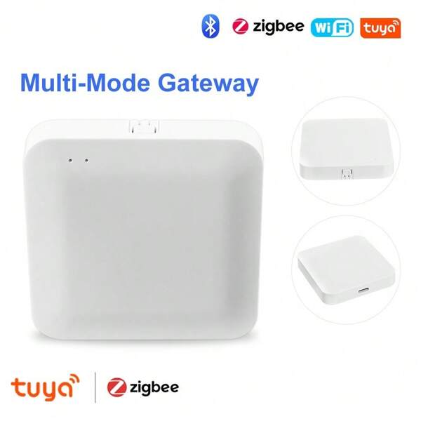 Hub de puerta de enlace multimodo Tuya Smart ZigBee/Bluetooth, puerta de enlace ZigBee, puente para control del hogar inteligente, aplicación Smart Life para control remoto