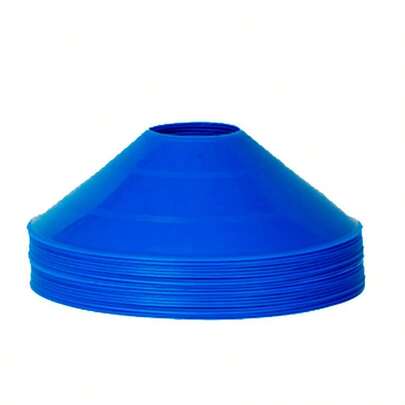Estilo Boleiro Kit 20 Chapéu Chinês Cor Azul Cone Demarcatório Treino Funcional